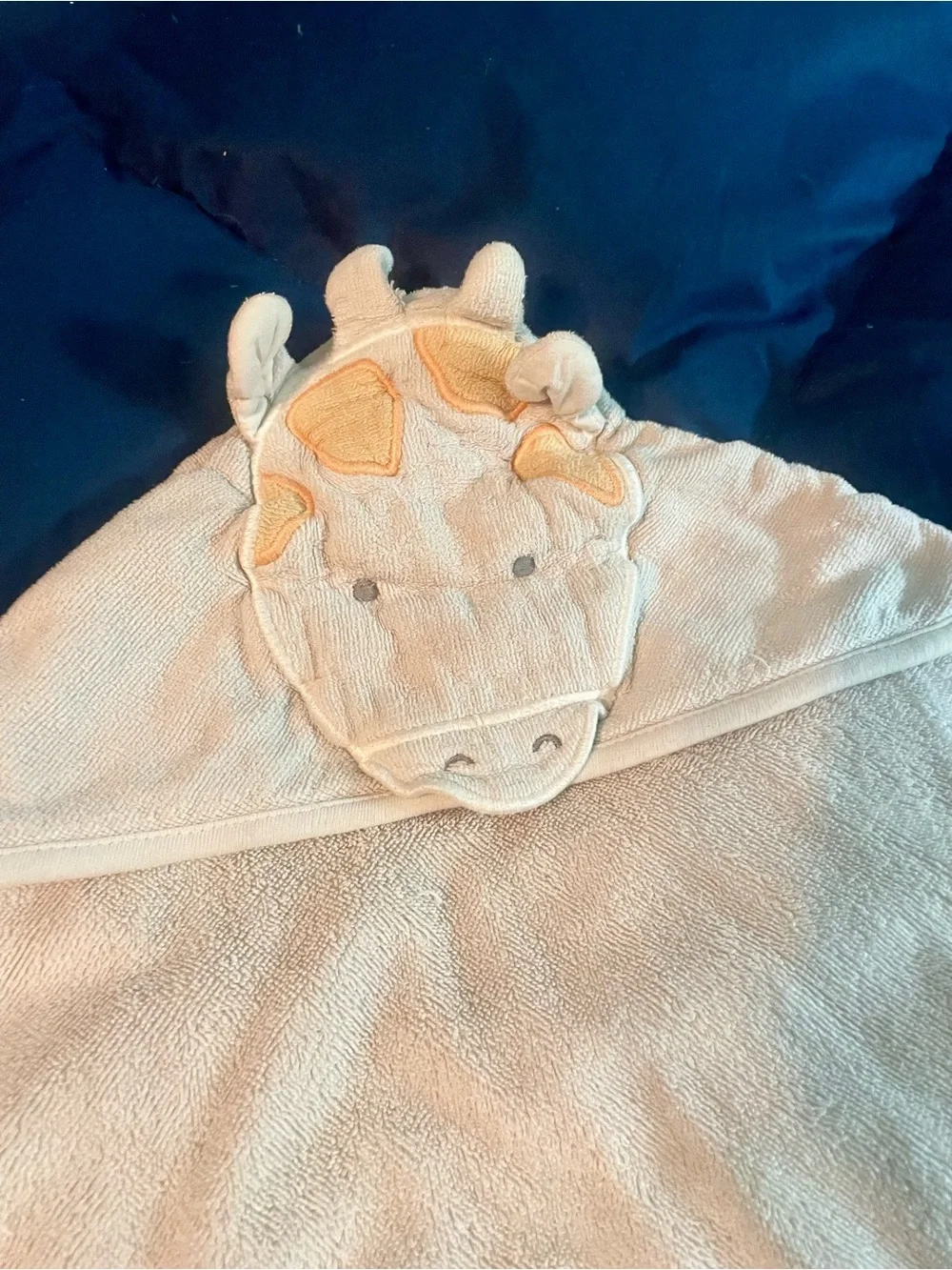 Baby Hooded Towel with Giraffe Design